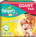 Отзывы о подгузниках Pampers New Baby 2 Mini Giant Pack (108 шт)